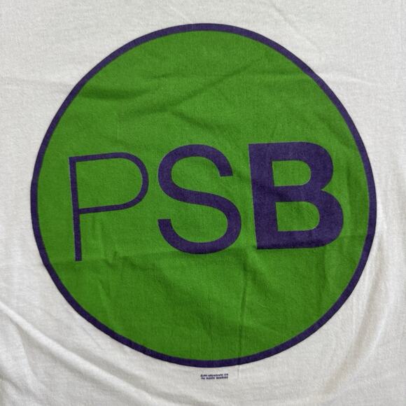 Vintage 90s Pet Shop Boys Performance PSB Synth Pop 1991 Tour T-Shirt Large - Picture 2 of 8